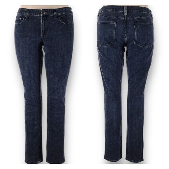 J.Crew Factory Toothpick Stretch Jeans Medium Blue Wash Slim Fit Denim Comfy - Picture 1 of 9